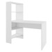 Mesa Escrivaninha Office 3 Prateleiras Dublin Branco New - Pnr Móveis