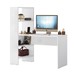 Mesa Escrivaninha Office 3 Prateleiras Dublin Branco New - Pnr Móveis