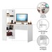 Mesa Escrivaninha Office 3 Prateleiras Dublin Branco New - Pnr Móveis