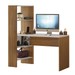 Mesa Escrivaninha Office 3 Prateleiras Dublin Off White/Freijó Trend - Pnr Móveis