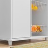 Balcão de Cozinha Siena 1 Porta Branco New - Pnr Móveis