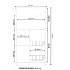 Balcão de Cozinha Siena 1 Porta Branco New - Pnr Móveis