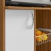 Balcão de Cozinha Siena 1 Porta Freijó Trend/Branco New - Pnr Móveis