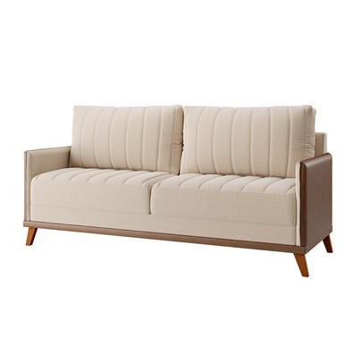 Sofá 4 Lugares Living Distreto Bronze/Durango - Vian