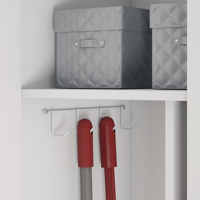 Armário Multiuso Martino 2 Portas Branco - Pnr Móveis