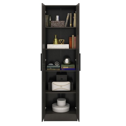 Armário Multiuso Jersey 2 Portas Preto Tx - Pnr Móveis