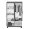 Guarda-Roupa Solteiro 4 Portas 2 Gavetas Essen Freijó Trend/Off White Tx - Pnr Móveis