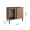 Balcão de Cozinha Giovanna 1 Porta Freijó/Branco - Irm Móveis