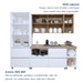 Cozinha Completa Nuestra Cosas 7 Portas 6 Gavetas Ripado 100% Mdf Branco/Nature - Panorama Móveis