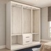 Guarda-Roupa Solteiro Belmont 6 Portas 2 Gavetas Branco - Panorama Móveis