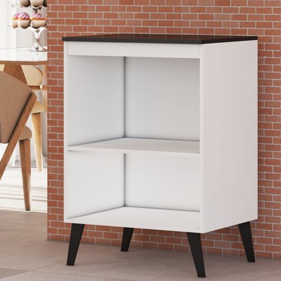 Armário de Cozinha para Cooktop Jade 60 Cm 1 Porta Basculante Branco - Panorama Móveis