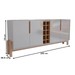 Balcão Buffet Canela 4 Portas com Adega Off White/Cedro - Panorama Móveis