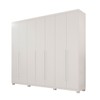 Guarda-Roupa Casal Bahrein 7 Portas 6 Gavetas Branco - Pnr Móveis