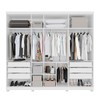 Guarda-Roupa Casal Bahrein 7 Portas 6 Gavetas Branco - Pnr Móveis