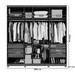 Guarda-Roupa Casal Bahrein 7 Portas 6 Gavetas Cinamomo - Pnr Móveis