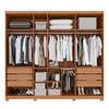 Guarda-Roupa Casal Bahrein 7 Portas 6 Gavetas Cinamomo - Pnr Móveis