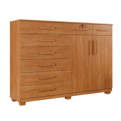 Cômoda Bali 8 Gavetas 2 Portas Cinamomo - Pnr Móveis