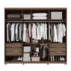 Guarda-Roupa Casal Bahrein 7 Portas 6 Gavetas Imbuia - Pnr Móveis