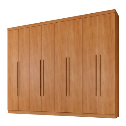 Guarda-Roupa Casal Taurus 8 Portas 4 Gavetas Cinamomo - Pnr Móveis