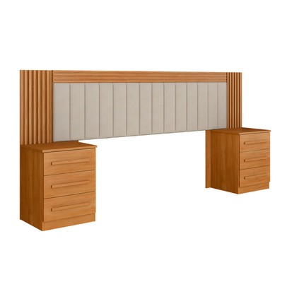 Cabeceira Extensivel Casal/Queen Le Mans 6 Gavetas Cinamomo - Pnr Móveis