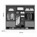 Guarda-Roupa Casal Ibiza 6 Portas 6 Gavetas Cinamomo/Off White - Pnr Móveis