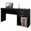 Mesa para Escritório Home 2 Gavetas Preto Tx - Pnr Móveis