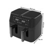 Fritadeira Elétrica Dual Zone 8 Litros 1800w 127v Preto - Be Smart