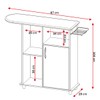 Tábua de Passar Roupa 1 Porta Omega Branco New - Pnr Móveis
