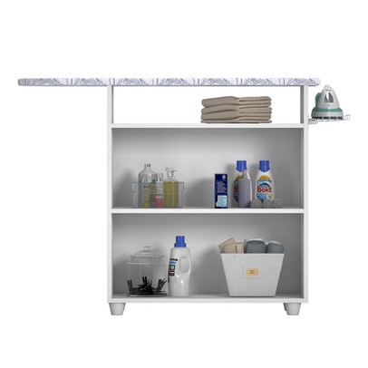 Tábua de Passar Roupa 2 Portas Rouge Branco New - Pnr Móveis