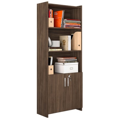 Armário para Escritório 2 Portas Diretor Nogal Trend - Pnr Móveis