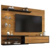 Painel para TV Até 60 Polegadas com Led Sparta 1 Porta Freijó Trend/Preto - Pnr Móveis