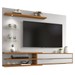 Painel para TV Até 60 Polegadas com Led Sparta 1 Porta Off White/Freijó Trend - Pnr Móveis