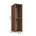 Acessórios para Cozinha 60 Cm Athena 1 Prateleira Freijo/Cinza - Irm Móveis