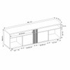 Rack para TV Até 70 Polegadas Teresópolis 2 Portas Freijó Trend/Off White - Pnr Móveis