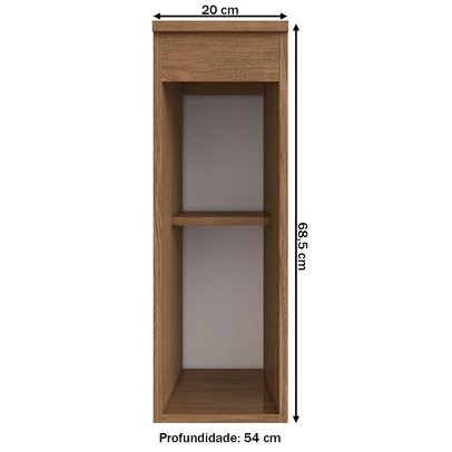 Acessórios para Cozinha Athena 1 Prateleira Freijo/Cinza- Irm Móveis