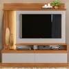 Estante para TV Até 60 Polegadas Belém 2 Portas com Led Freijó Trend/Off White - Pnr Móveis