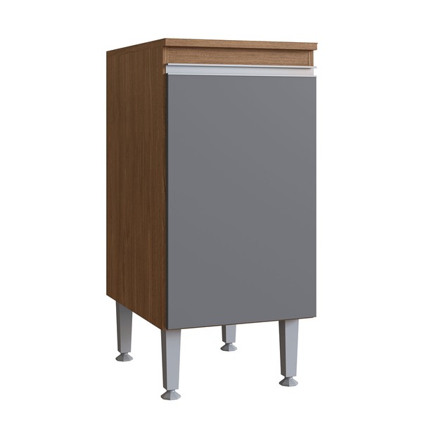 Armário de Cozinha Athena 1 Porta Freijo/Cinza - Irm Móveis