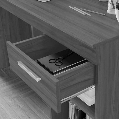 Mesa Escrivaninha 1 Gaveta Tânger Preto Tx - Pnr Móveis