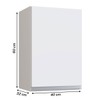Armário Aéreo Cozinha Athena 1 Porta 1 Prateleira Branco - Irm Móveis