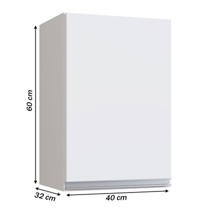 Armário Aéreo Cozinha Athena 1 Porta 1 Prateleira Branco - Irm Móveis