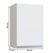 Armário Aéreo Cozinha Athena 1 Porta 1 Prateleira Branco - Irm Móveis