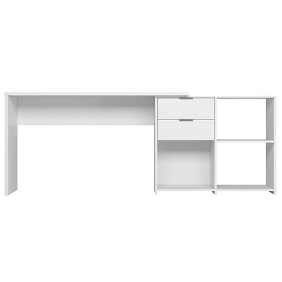 Mesa para Escritório 2 Gavetas Golfo Branco - Pnr Móveis