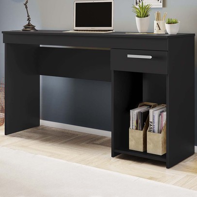 Mesa para Computador Bay 1 Gaveta Preto Tx - Pnr Móveis