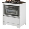 Armário de Cozinha para Cooktop Mari 1 Gaveta Branco New/Granito - Pnr Móveis