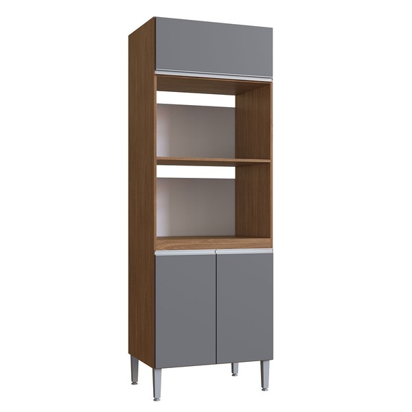 Torre Quente Athena 3 Portas Freijo/Cinza - Irm Móveis