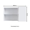 Armário Aéreo Cozinha Athena 2 Portas Branco - Irm Móveis