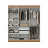Guarda-Roupa Casal Paris 6 Portas 2 Gavetas Cinamomo/Off White - Maxel