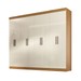 Guarda-Roupa Casal Paris 8 Portas 4 Gavetas Cinamomo/Off White - Maxel