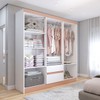 Guarda-Roupa Casal Las Vegas 6 Portas 2 Gavetas Branco/Camarim - Panorama Móveis
