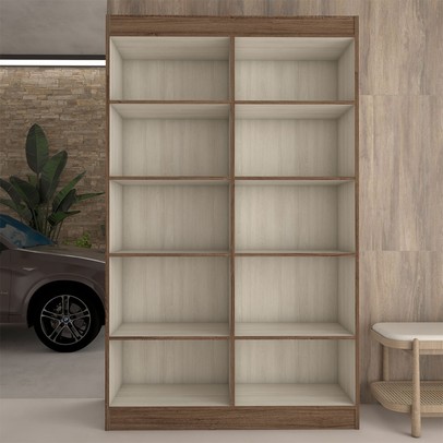 Sapateira Multiuso 20 Pares Sapato 4 Portas 8 Prateleiras Castanho - Panorama Móveis